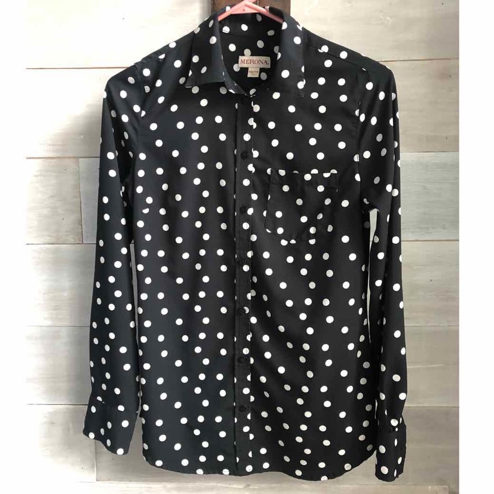 Black & White Polka Dot Blouse